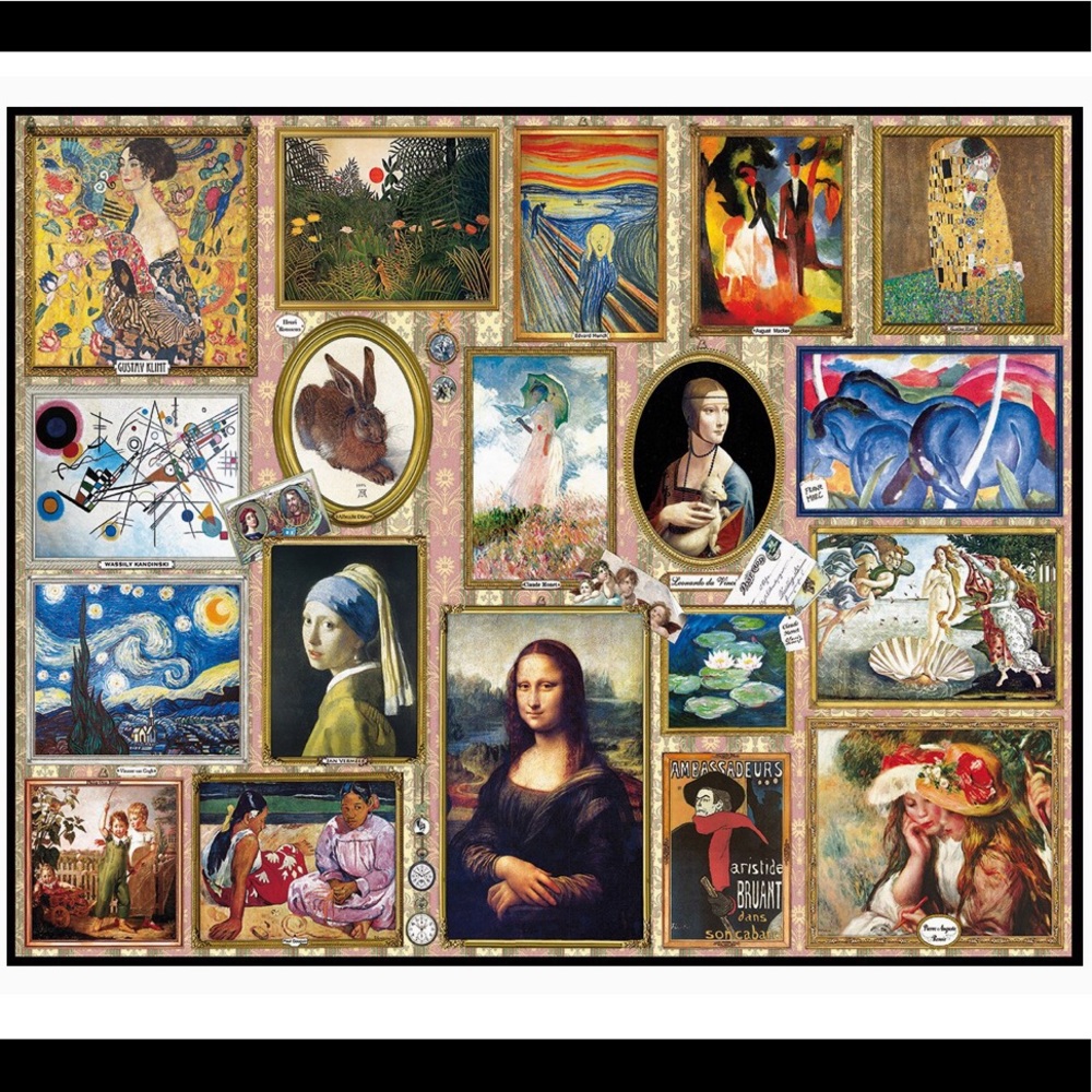 1000 Piece Jigsaw Puzzle- GREAT PAINTINGS